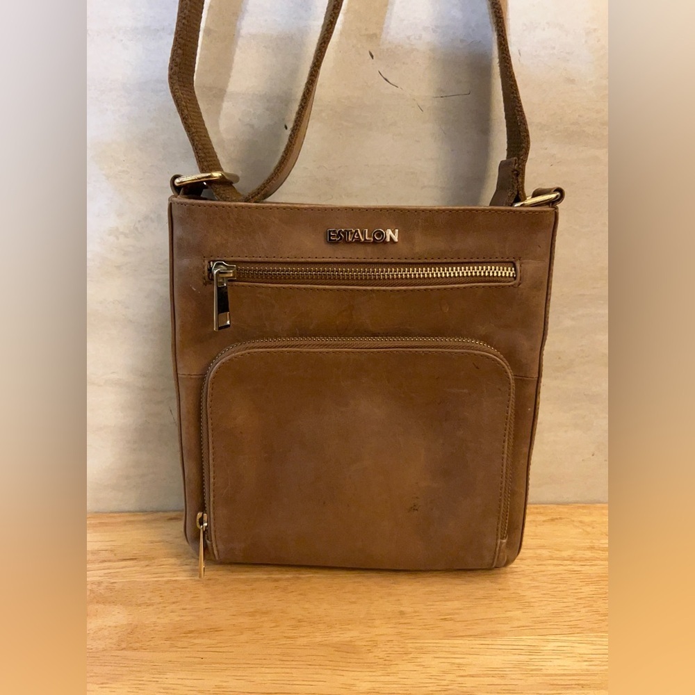 Estalon Genuine Leather Crossbody - Picture 4 of 12